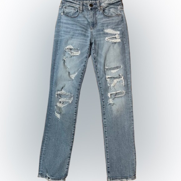 American Eagle Outfitters Denim - American Eagle Outfitters Super Stretch Hi Rise Skinny Distressed Jeans Size 4